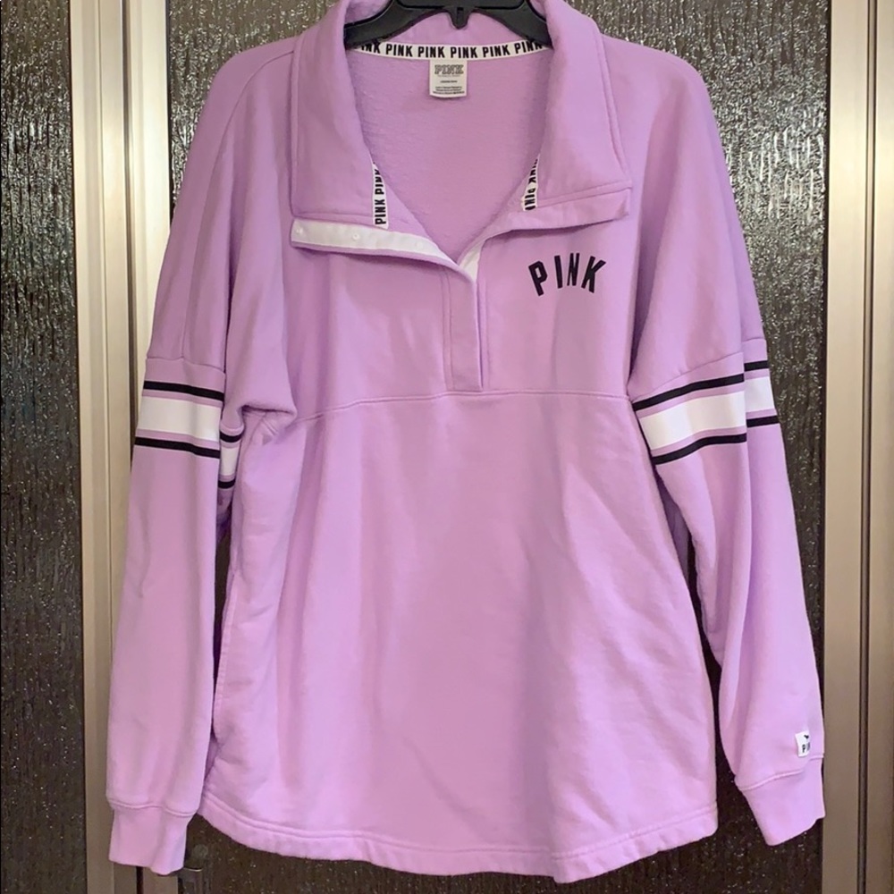 PINK purple long sweatshirt